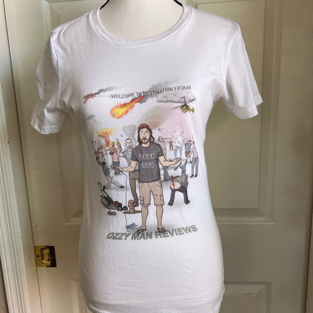 Ozzy Man Reviews - "Destination F#%ked" T-shirt Size M